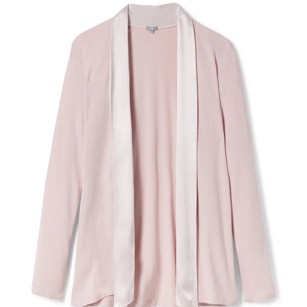 PJ HARLOW  Shelby Knit Lounge Cardigan Wrap in Pink